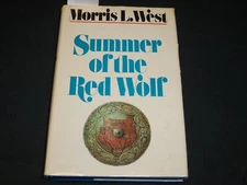 1971 SUMMER OF THE RED WOLF BOOK INSCRIBED BY MORRIS WEST - BOOK CLUB EDN- D 512