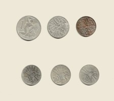 Ceskoslovenska Rep  1 Korona (1924) 50 Haleru (1922+1947) 20 Haleru (1924-27-38)