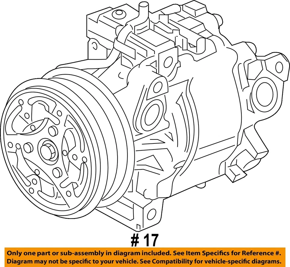 Used A/C Compressor fits: 2016 Chevrolet Spark gasoline model Grade B - Image 4 of 4