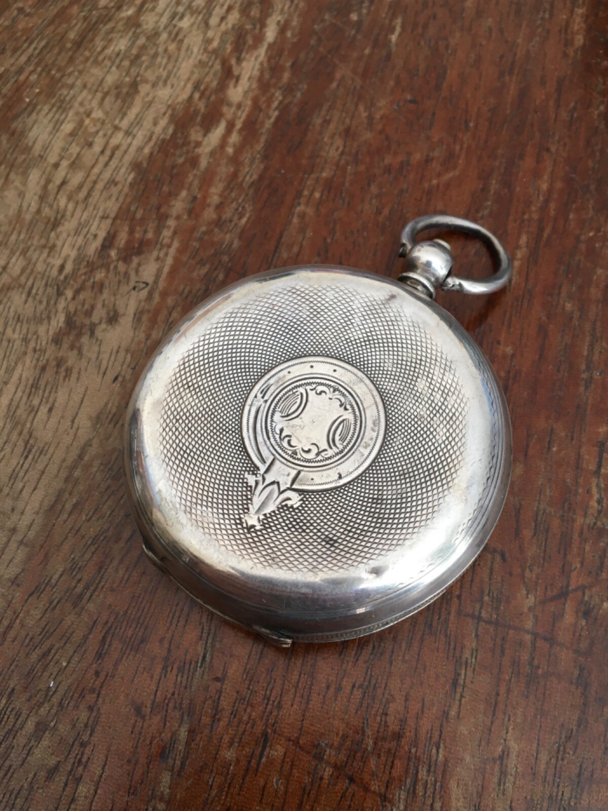 ANTIQUE SOLID SILVER KEY WIND OPEN FACE POCKET WA… - image 2