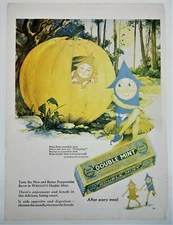 Wrigley’s Double Mint Chewing Gum Candy Pumpkin Eater 1928 Ladies Home Journal