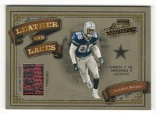 Antonio Bryant 2003 Absolute Memorabilia Leather and Laces /500 #LL3 Relic Card