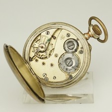 Rare SILVER Pocket Watch Collectible time piece jewelry no gold jewellery RAR