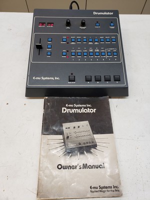 E-Mu Systems Drumulator Vintage Drum Machine w/MIDI & Original Manual