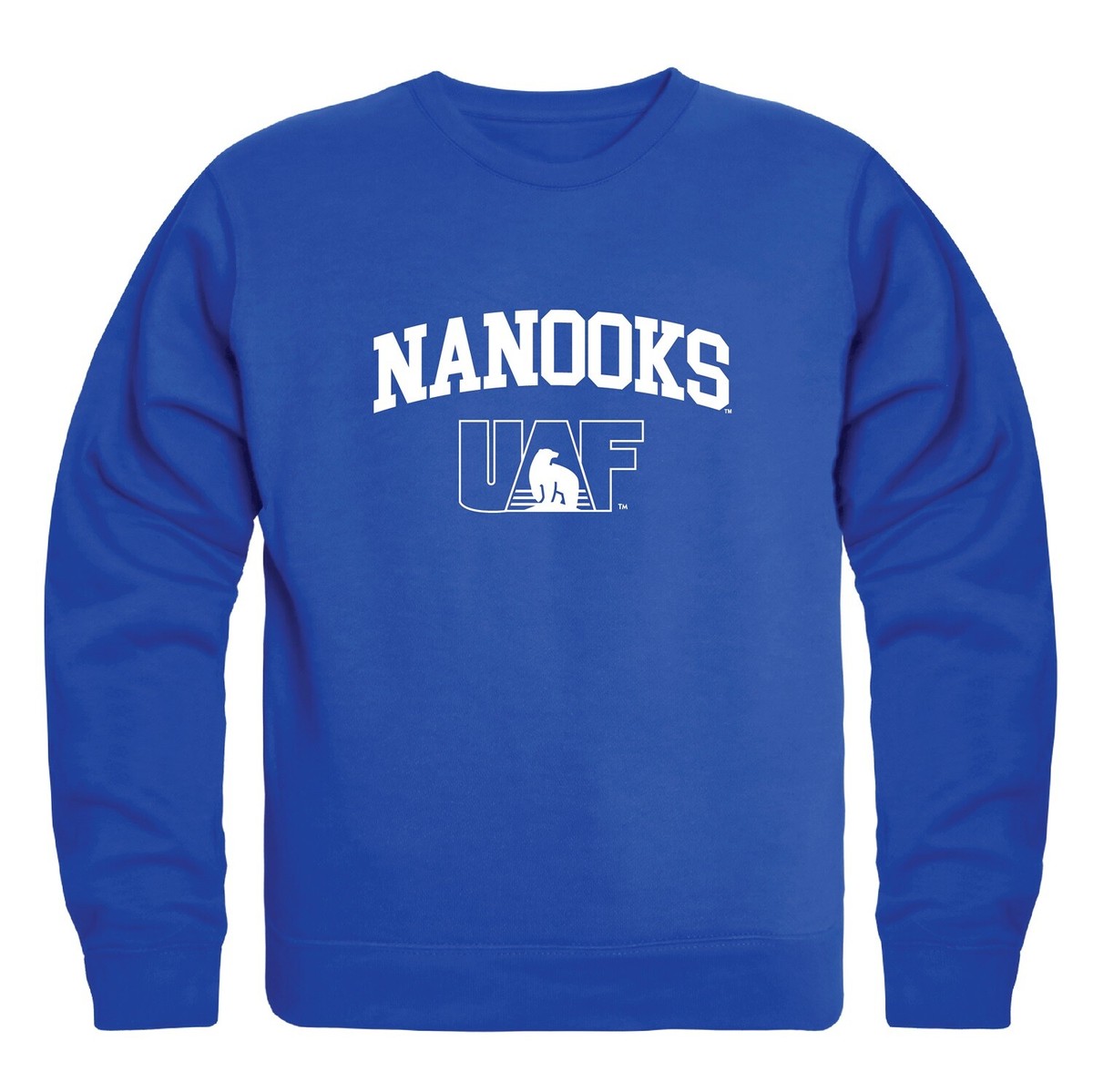 University of Alaska Fairbanks Nanooks Seal Crewneck Sweatshirt Sweater