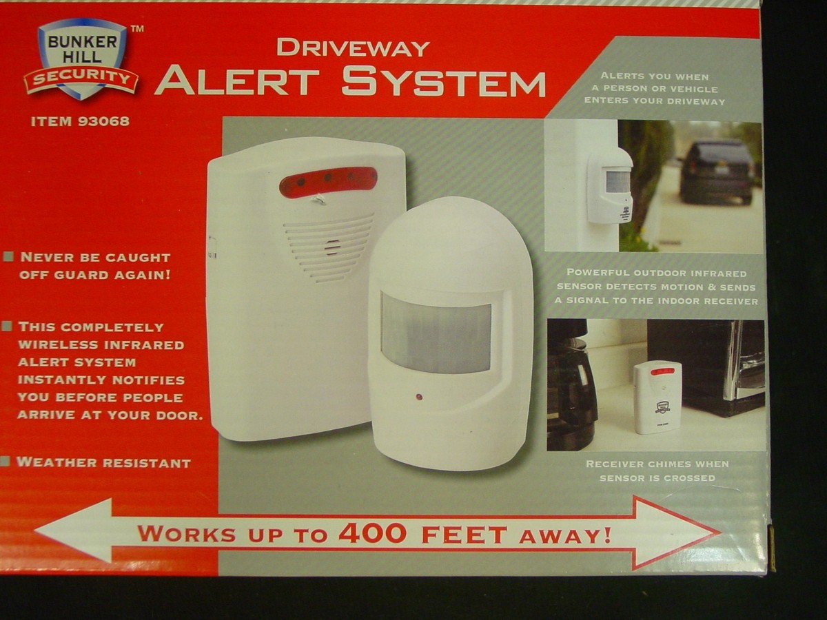 Battery Operated Wireless Driveway Alarm Alert Security System