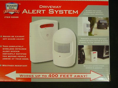 Battery Operated Wireless Driveway Alarm Alert Security System