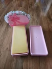 Vintage 1979 Mattel Barbie Dream House Furniture Bed & Headboard Ruffle Lot Of 2