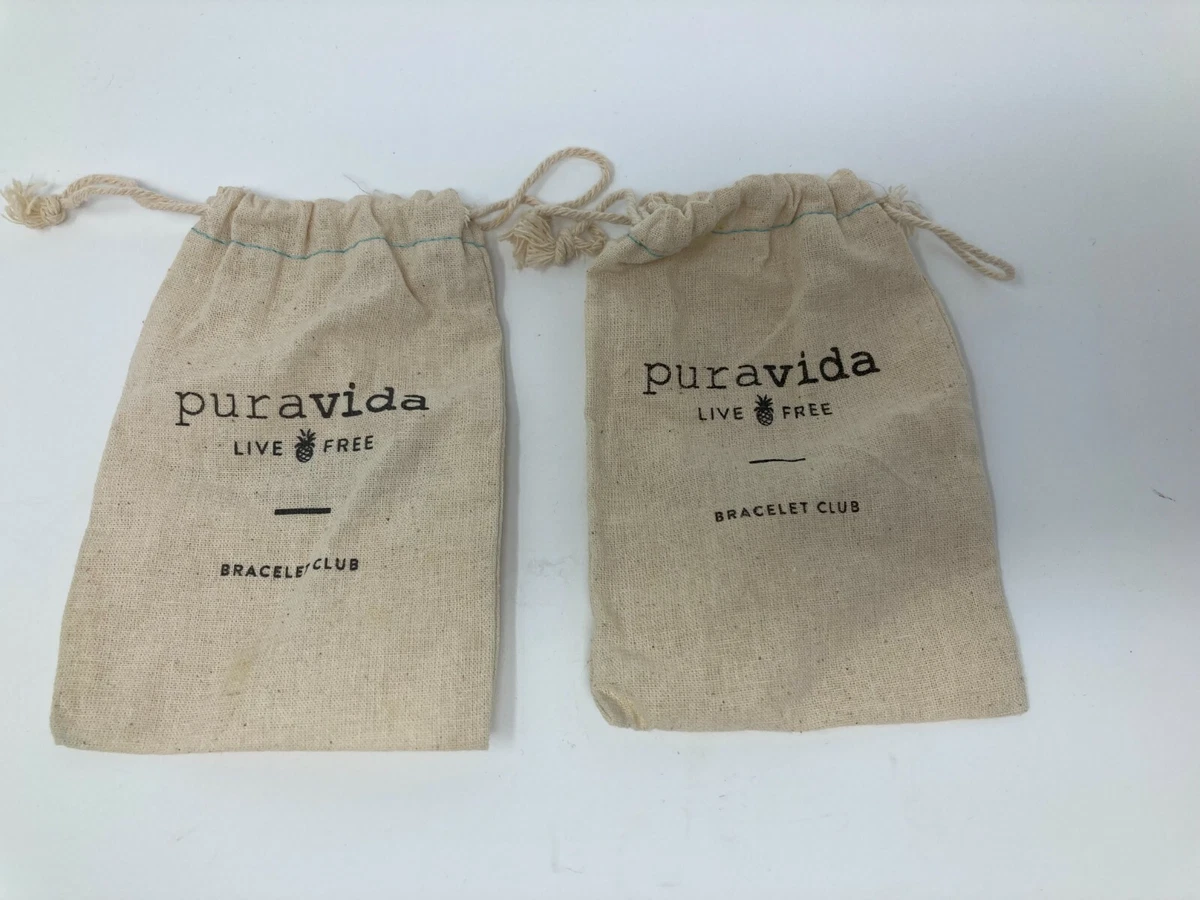 PURA VIDA BRACELET CLUB EMPTY DRAWSTRING BAGS