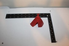 Plastic Toy Red Teepee Cowboys Indians Army Men Style Marx Vintage