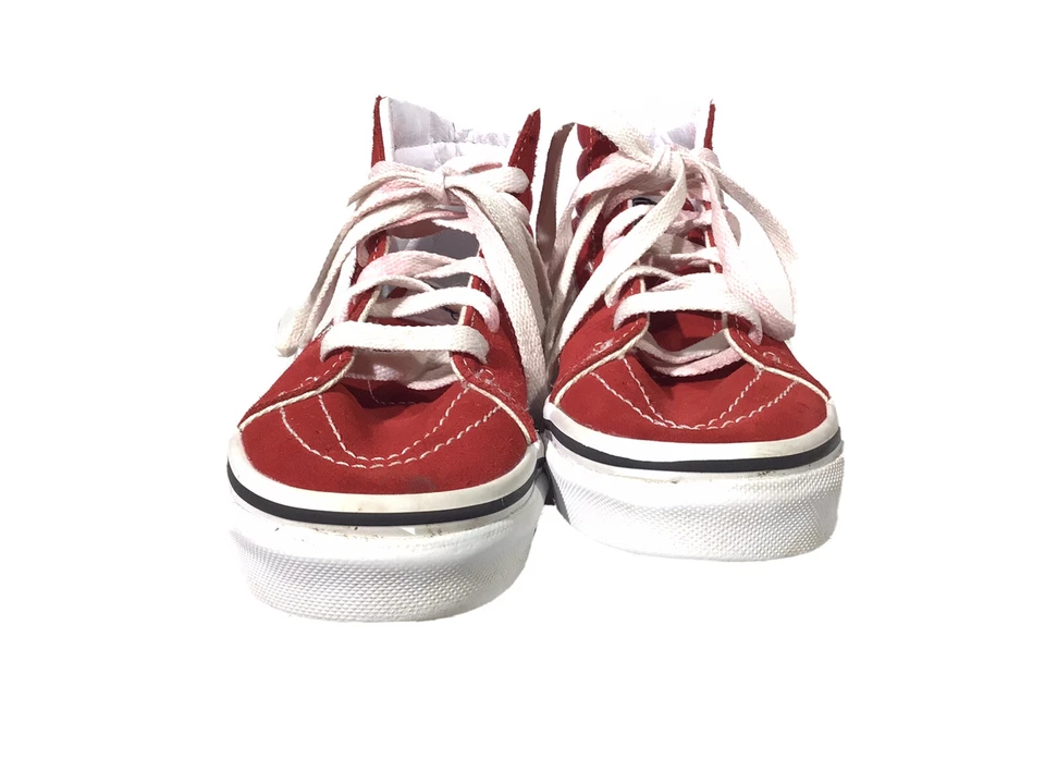 Van’s Off The Wall 高帮鞋 儿童 13.5 码 红色滑板鞋 — 第 4/4 张图片