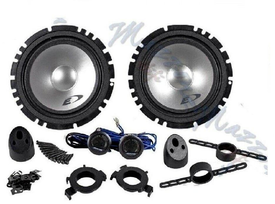 Kit Enceintes Alpine SXE-1750S + SXE-1025S Pour Fiat Tipo (2015-2020), Fiorino, Qubo - 6 Haut-parleurs