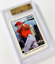 2011 Tristar Obak Mike Trout #MT3 Rookie Card #/300 BGS 10 and .5 to Black Label