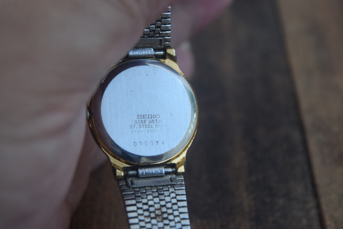 Vintage Seiko Galaxy 5Y91-6100 Used Quartz Men