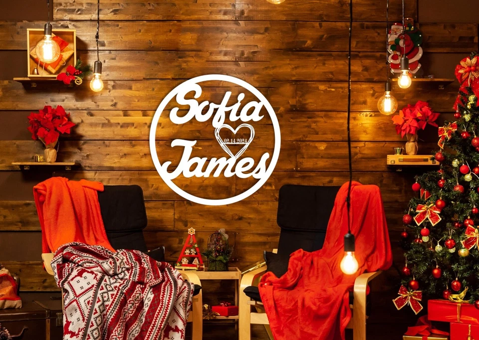 Customized Wedding Sign, Rustic Wedding Decor,Personalized Wedding Gifts - Image 3 of 4