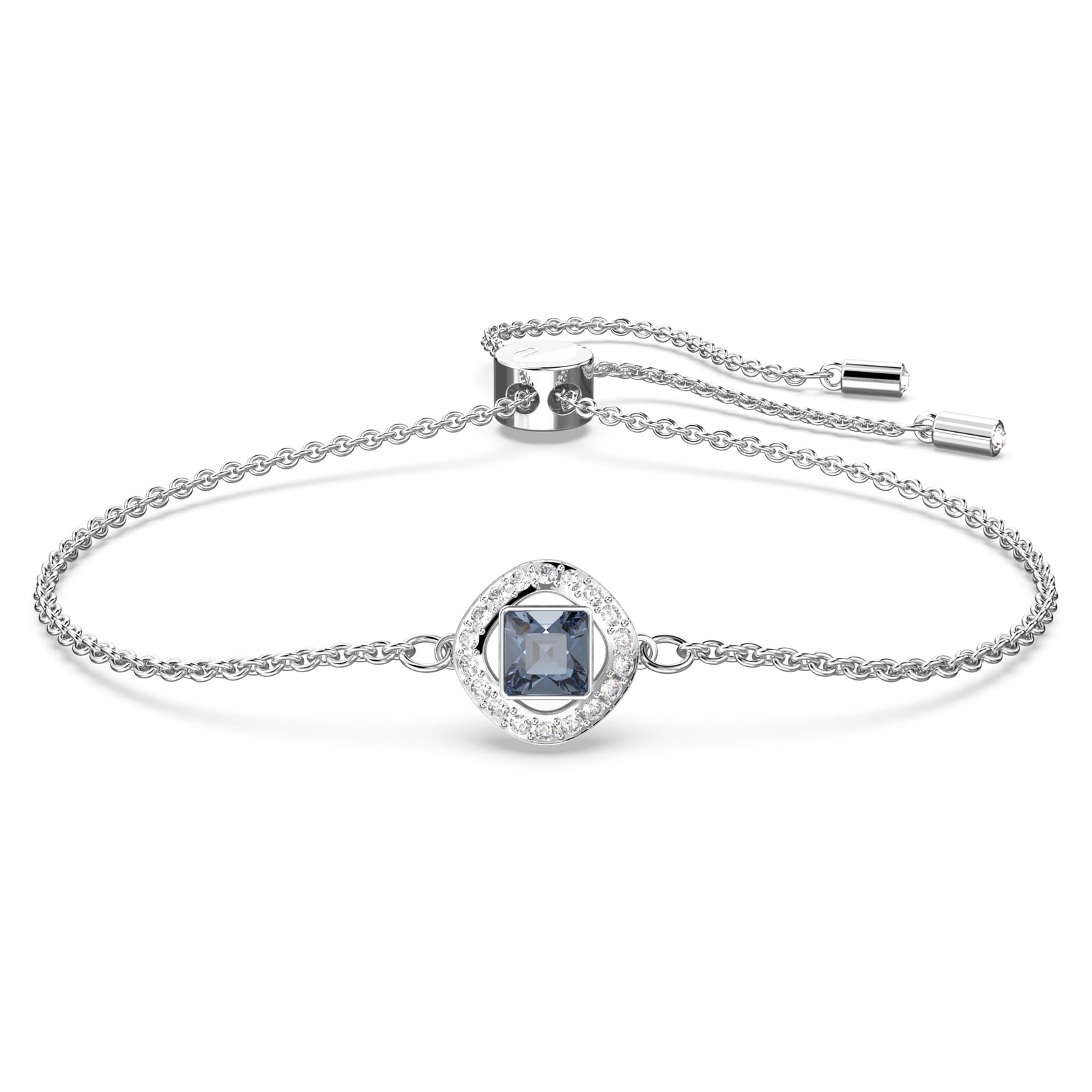 Swarovski Una Angelic Bracelet Collection with Cushion Cut Crystals Dark Blue