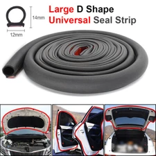 Car Door Rubber Weather Seal Hollow Strip 78inch Universal Weatherstrip D-shape