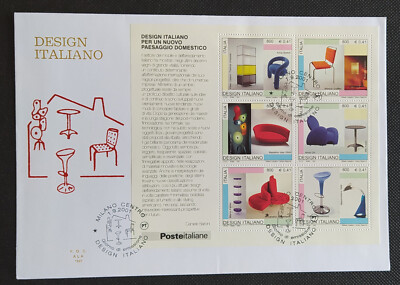 Italy Envelope FDC Wing 1337 Italian Design Beautiful as Photo