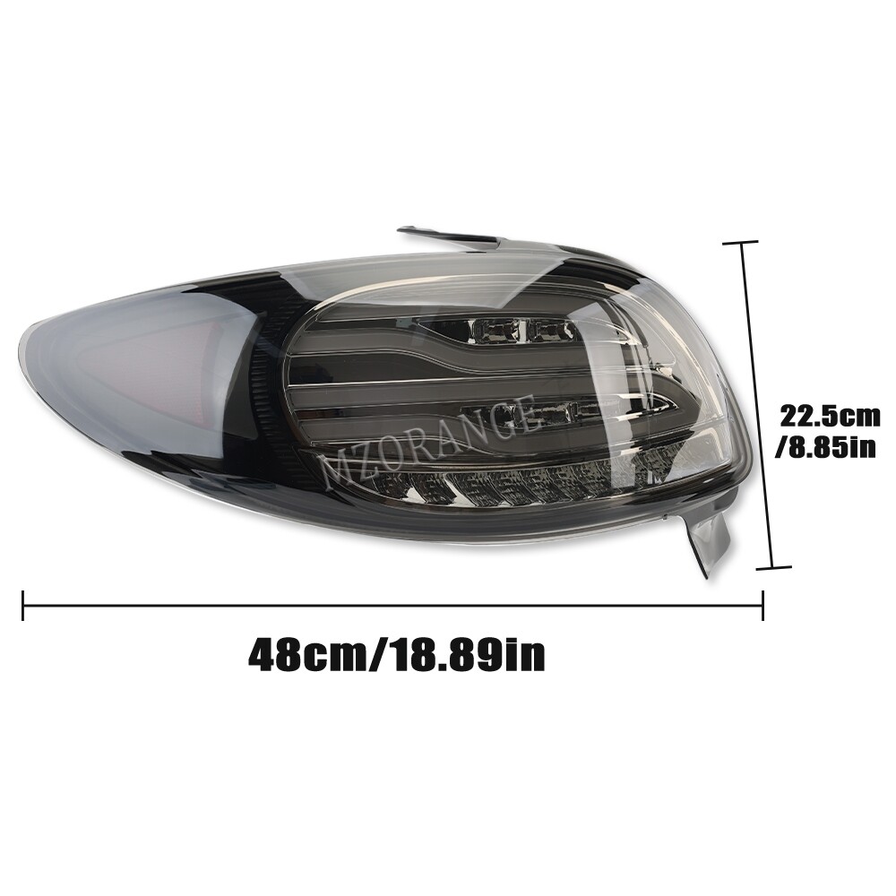 For Peugeot 206 2004-2008 Left+Right Smoked Lens LED Rear Tail