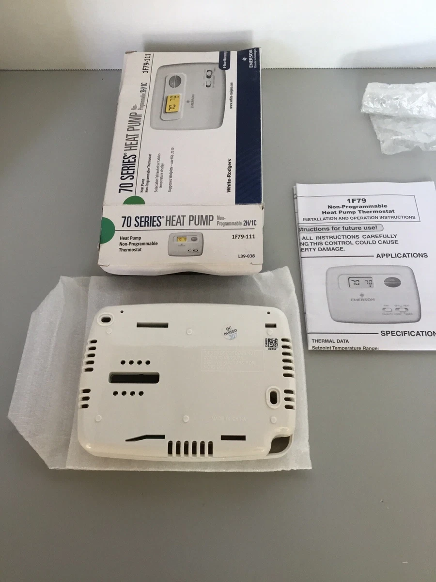 EMERSON Heat Pump Non-Programmable Thermostat 1F79-111 | eBay
