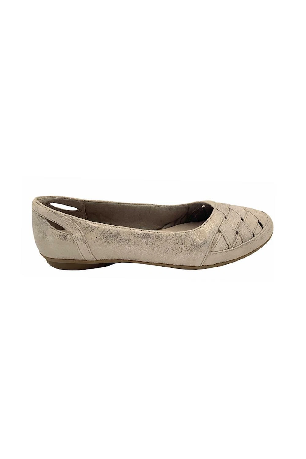 Ballerine Clarks Collezione Pelle o Scamosciato Gracelin Labirinto Peltro