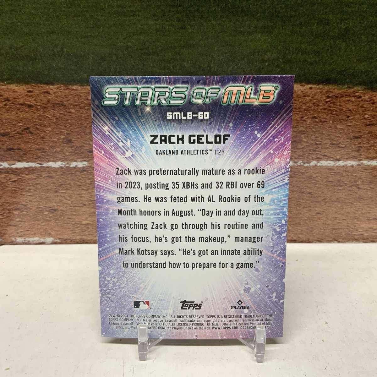814　GOLDGYM30周年blueeq ATHLETE Zach Gelof 2024 Topps Series 2 #SMLB-60 Stars of MLB Rookie