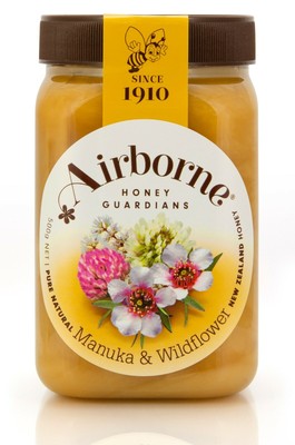 Airborne (New Zealand) Manuka With Wildflower Blend Honey 500G / 17.85Oz (9403118002637)