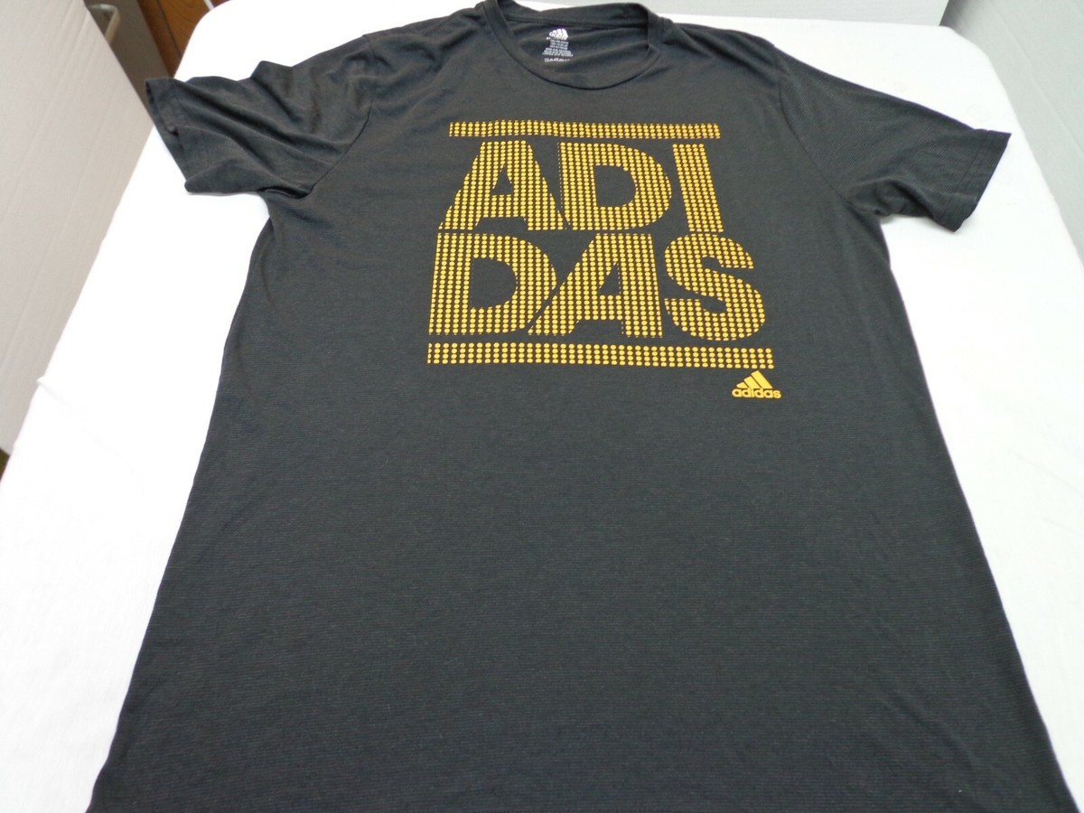 Adidas T-Shirt Mens SizeXL Black Graphic Logo Short Sleeve