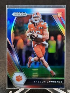 2021 Prizm Draft Picks Trevor Lawrence Red White Blue Prizm Rookie RC #106 Jags