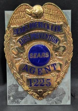 1960/70's era S. Roebuck & Co. Store Loss Prevention  #1225 OBSOLETE pin