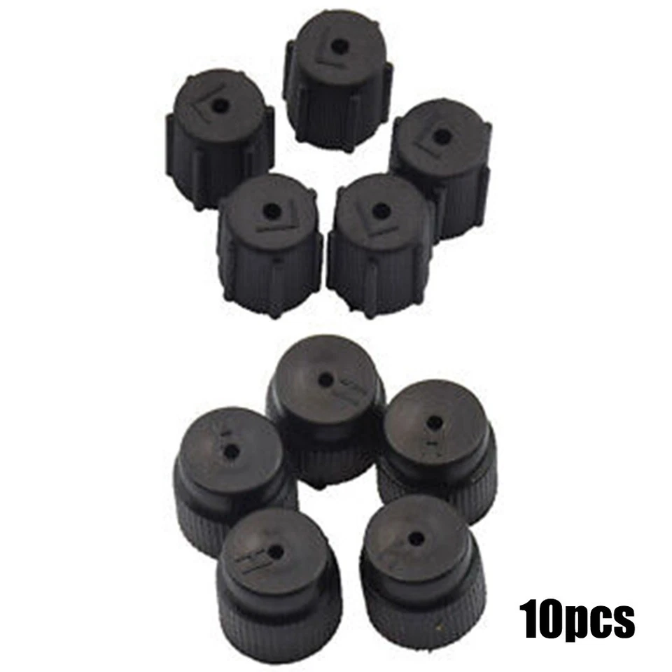 10PCS Air Conditioning Seal Kit R134a High/low AC Valve Cap Replacement Parts - Image 2 of 4