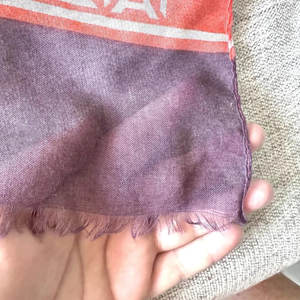 Индия Hicks наследия монограмма шарф мак красный шаль саронг - Изображение 3 из 4