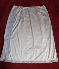 Vintage 1950s Julius Kayser  Co Half Slip Antron Nylon Lace Lingerie USA Large