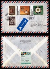 DR WHO 2009 BELGIUM EXPO SEAL PRIORITY AIRMAIL TO USA R16481