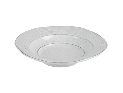 Suppenteller, Pastateller GALESTRO D. 23cm weiß Keramik VIRGINIA CASA