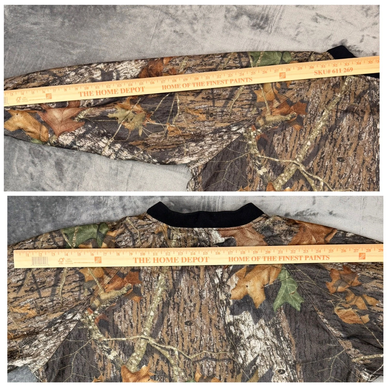 Vintage 90s Stearns Dry Wear Mossy Oak Break Up Camo Bomber Jacket Mens XL - product detail image 6