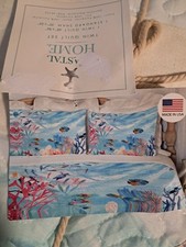 Coastal Home Sealife Twin Quilt NWT