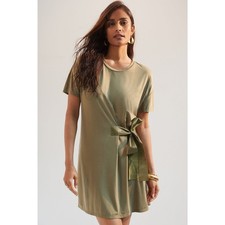 New Anthropologie DOLAN Collection Belted Mini Dress $160 SMALL Green