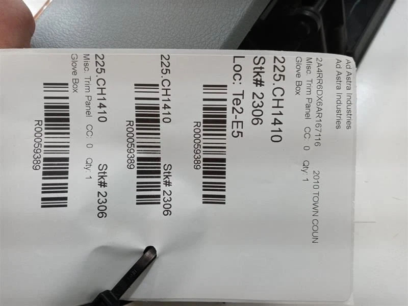 Chrysler Town Country 2008 09 2010 guantera superior tablero almacenamiento puerta tapa parte Foto 4 de 4