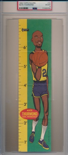 Nate Thurmond #12 1969 Topps Rulers card