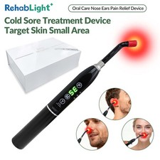 Red Light Therapy Cold Sore Device for Lip Pain Relief  for Skin Wound Healing