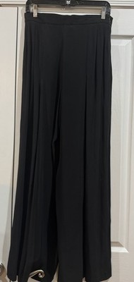 Vintage YSL Yves Saint Laurent Encore black pleated palazzo pants made in France