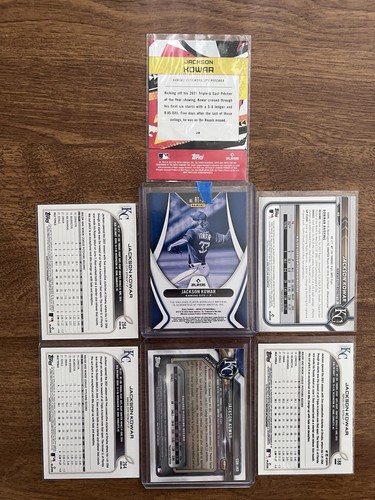 2018 Bowman Chrome AUTO Jackson Kowar #CDA-JKO (AU, RC)+ALL7 - Picture 2 of 2