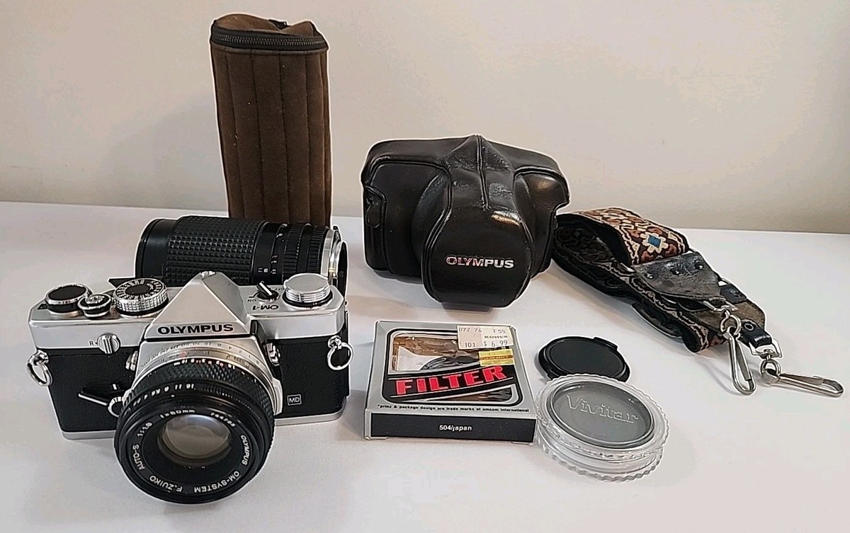 Olympus OM-1N 35mm Film Camera W/ Zuiko Auto-S 50mm Lens