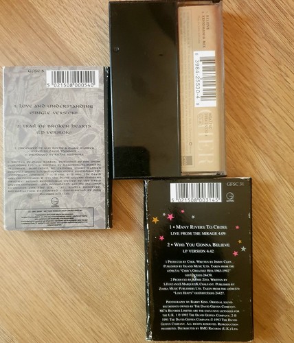 3 x 1990s CHER UK SINGLES: BELIEVE/LOVE & UNDERSTANDING/MANY RIVERS TO CROSS - Picture 2 of 3
