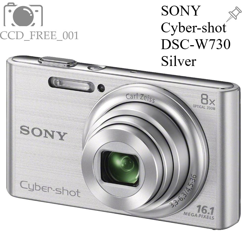 SONY Cyber-shot DSC-W730 Vintage Digital Camera 16.1MP 8x Optical Zoom Silver