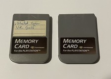 Lot of 2 PERFORMANCE PlayStation 1 PS1 Memory Card