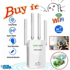 Signal Booster 1200Mbps Repeater Wireless Amplifier Router WiFi Range Extender