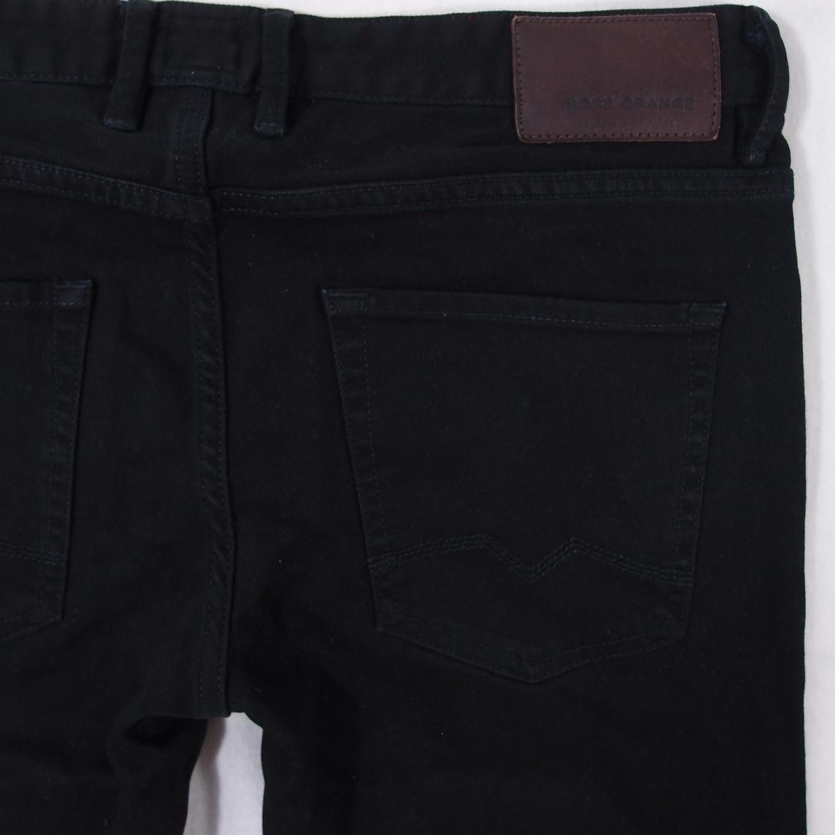 Mens HUGO BOSS ORANGE 24 Stretch Slim Straight Black Jeans W33 L36 thumbnail 4