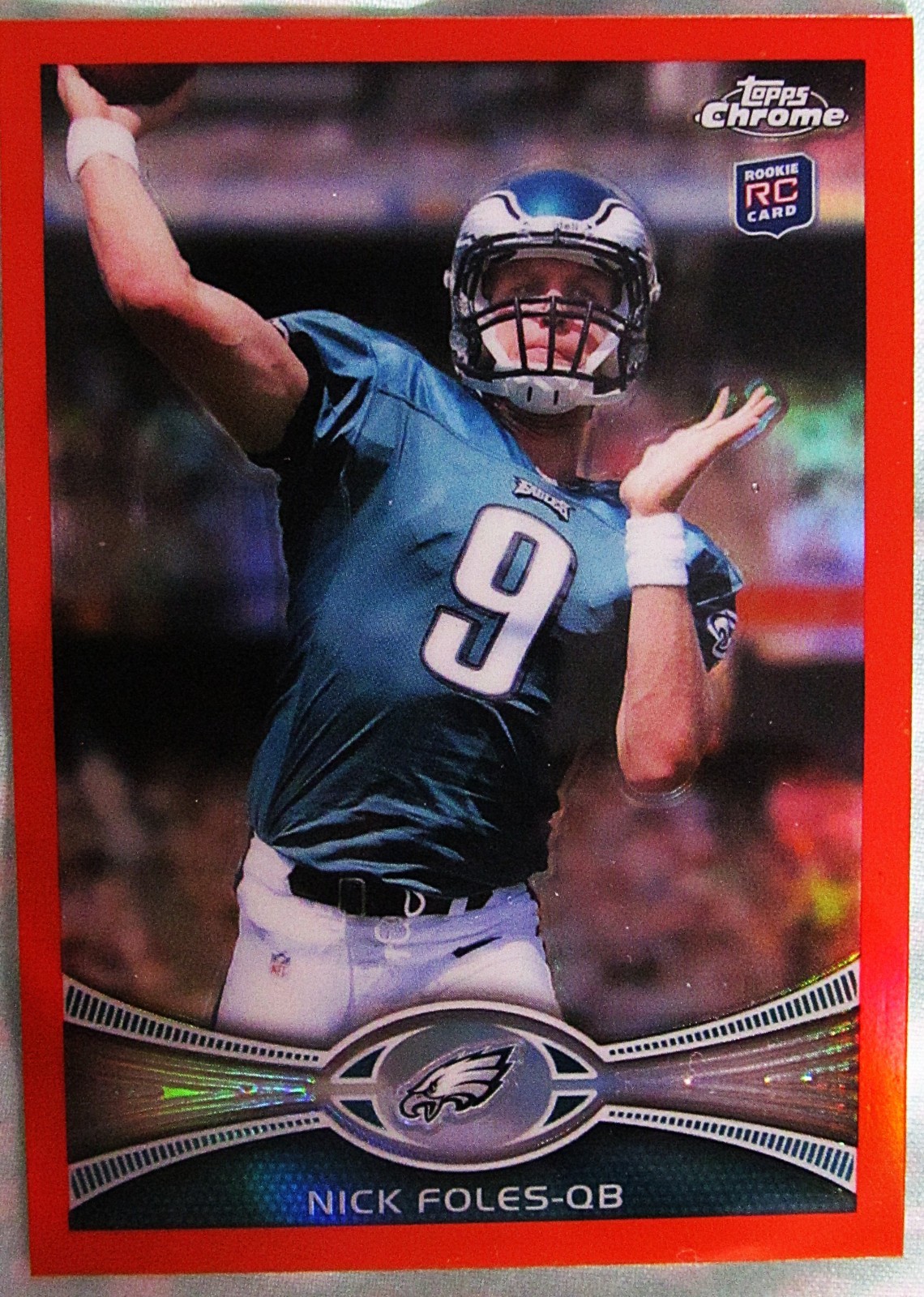 TOPPS CHROME 2012 NICK FOLES REFRACTOR N0. 153  ROOKIE  CARD